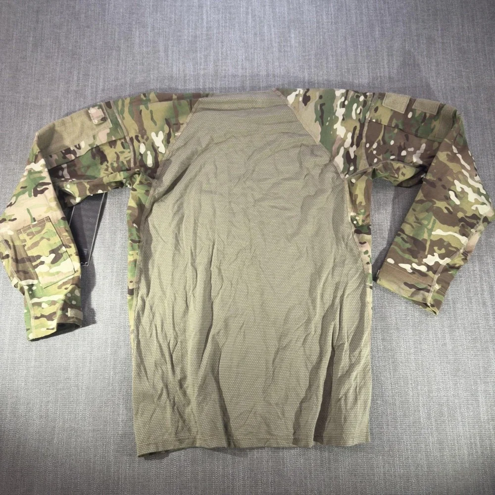 Massif Army Combat Shirt Mens XL Multicolor Camo Long Sleeve ACS Flame Resistant